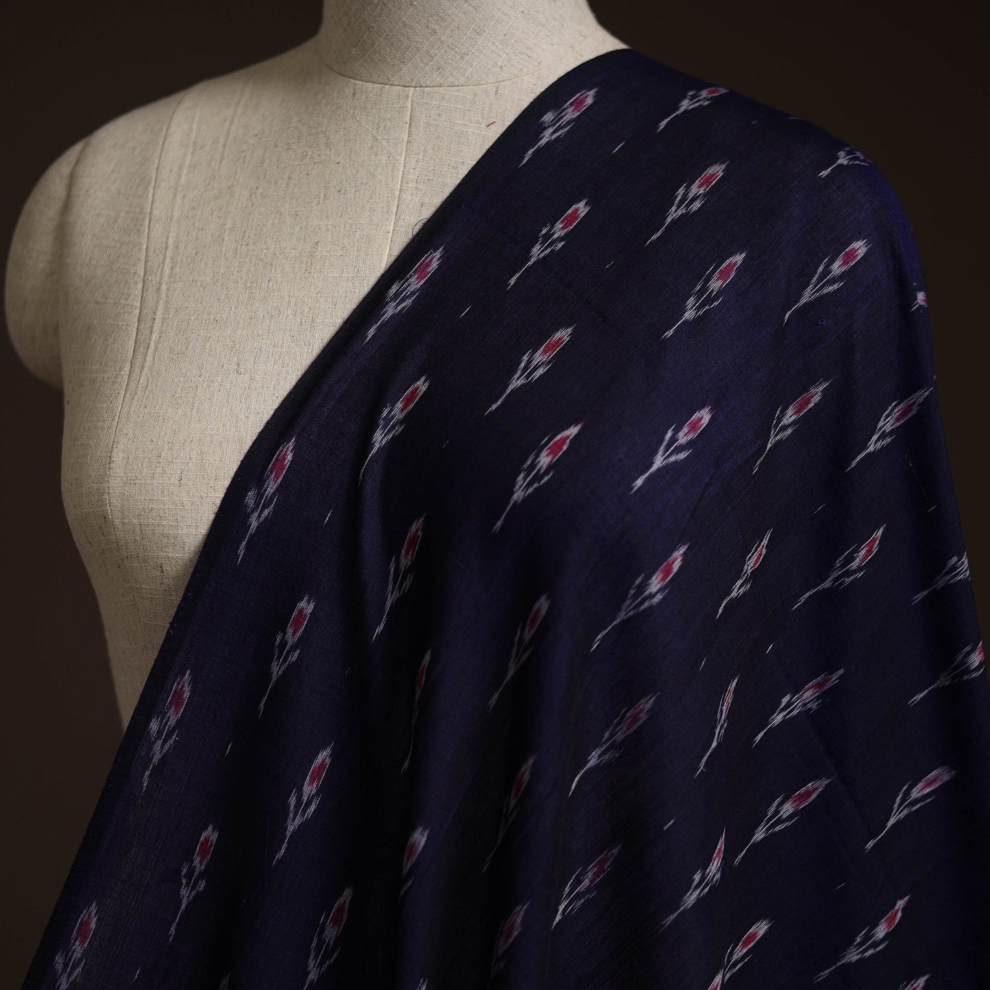 Handloom cotton sambalpuri ikat fabric 12 - handcrafted