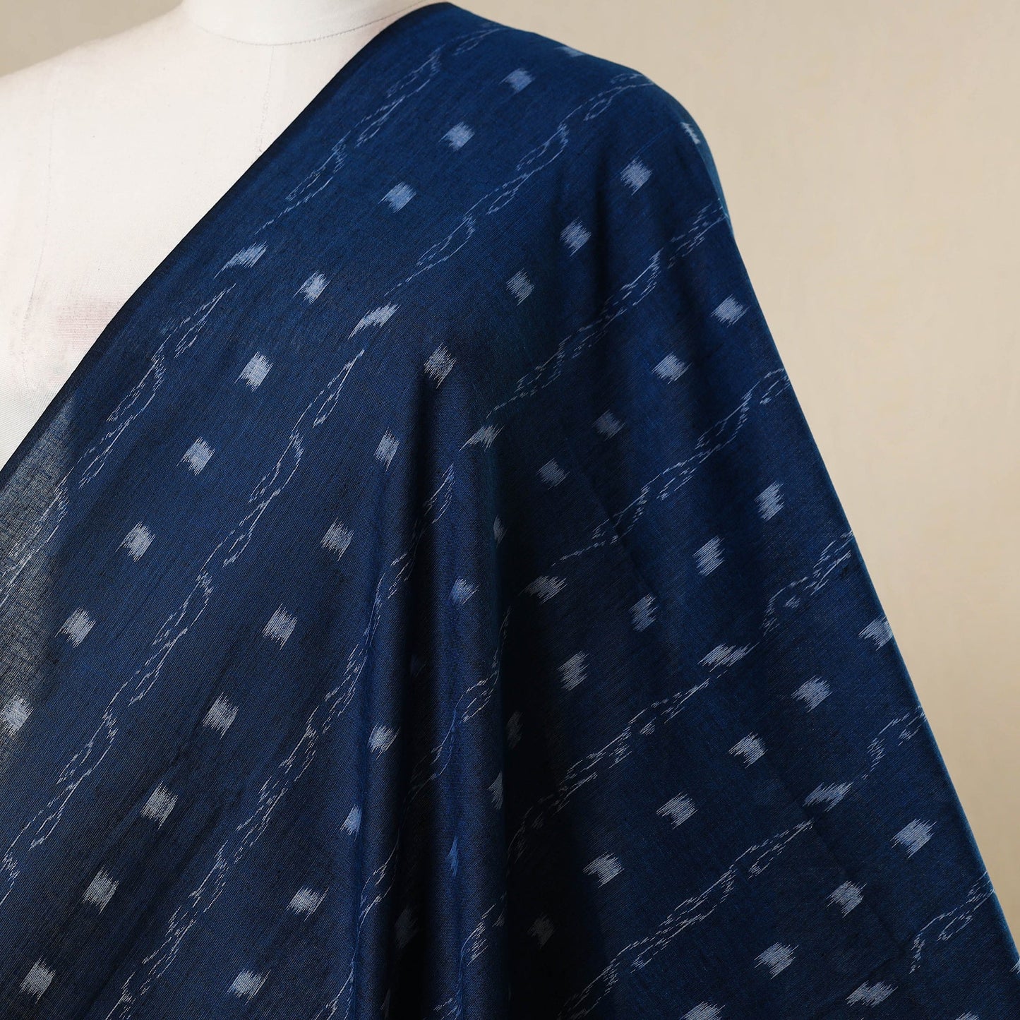 Blue - handloom cotton sambalpuri ikat fabric 16