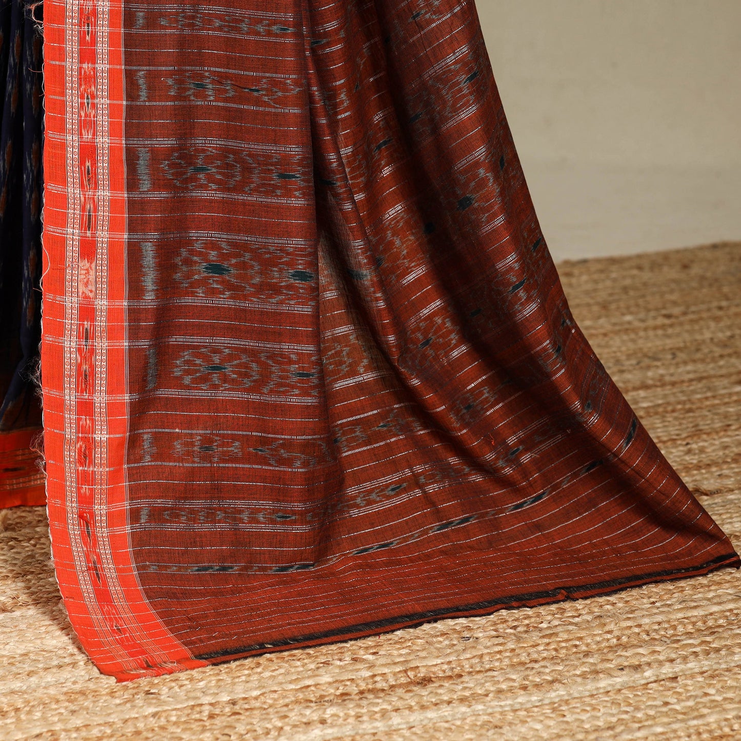 Blue - handloom cotton sambalpuri ikat saree 05