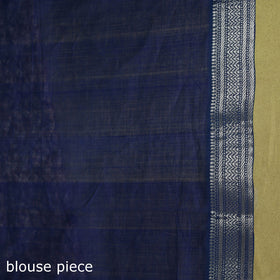 Blue - handloom cotton zari border mangalagiri saree 08