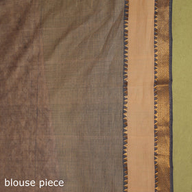 Blue - handloom cotton zari border mangalagiri saree 28