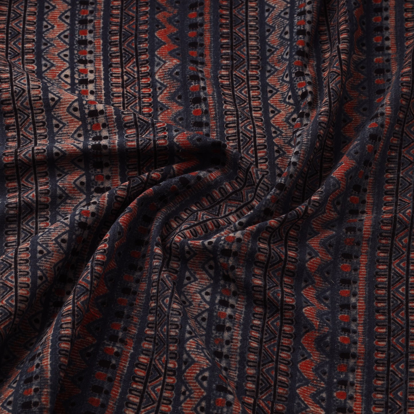 Handloom kala cotton natural dyed fabric 10 - handcrafted