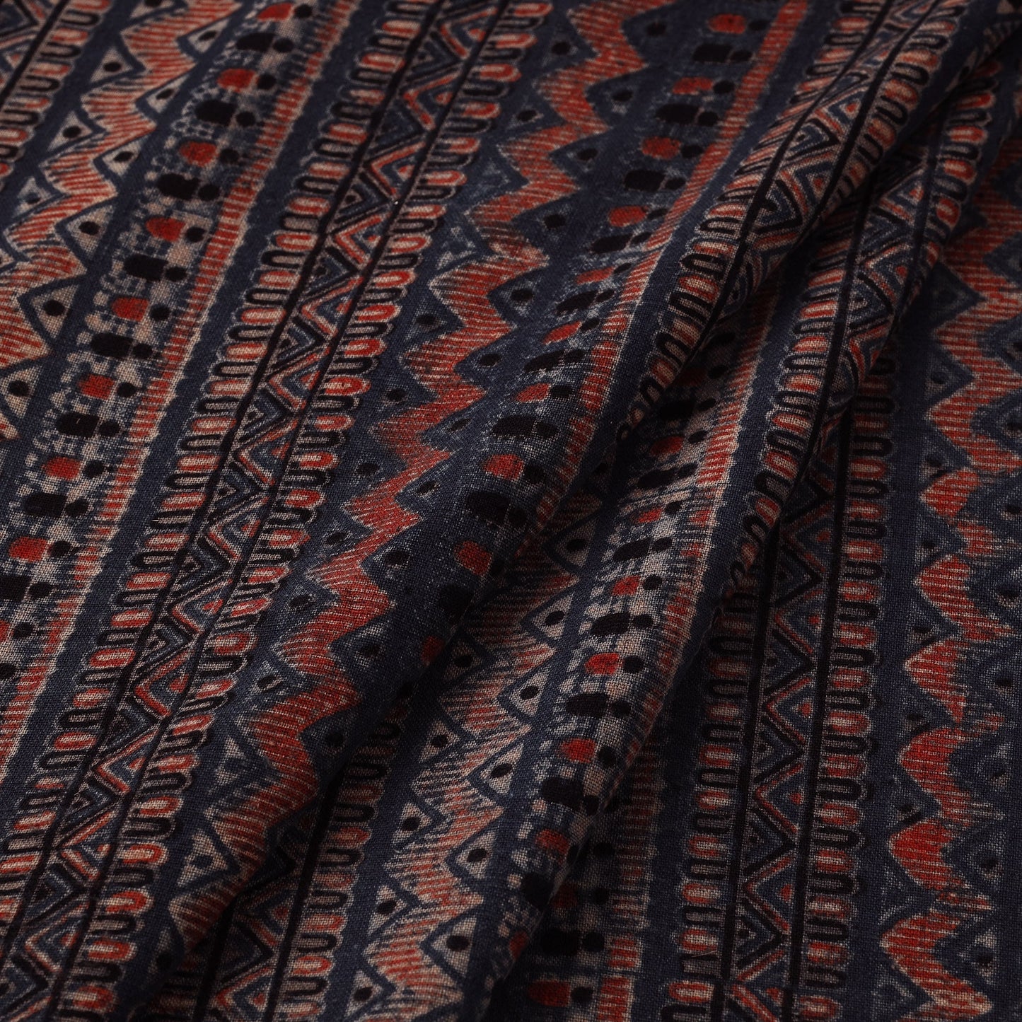 Handloom kala cotton natural dyed fabric 10 - handcrafted