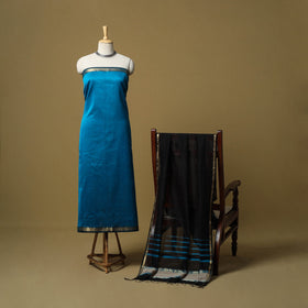 Handloom maheshwari silk 2pc unstitched dress material 36