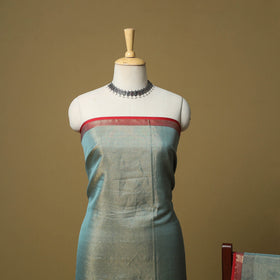 Handloom maheshwari silk tissue zari 2pc unstitched dress