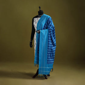 Handloom mercerised cotton pochampally ikat dupatta 10