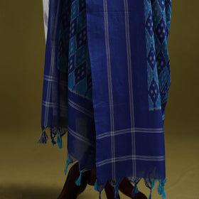 Handloom mercerised cotton pochampally ikat dupatta 28
