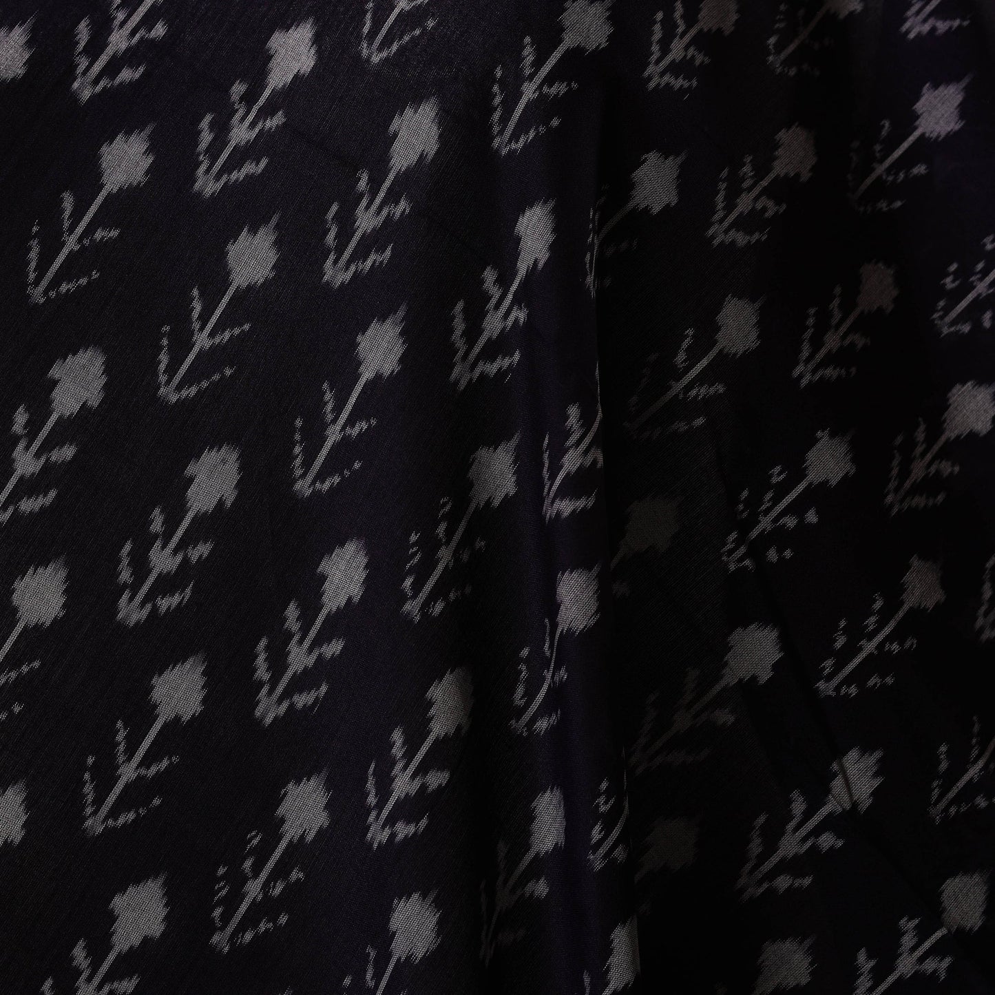Handloom mercerised cotton pochampally ikat fabric 10