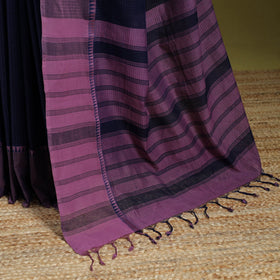 Blue - handloom missing checks cotton thread border