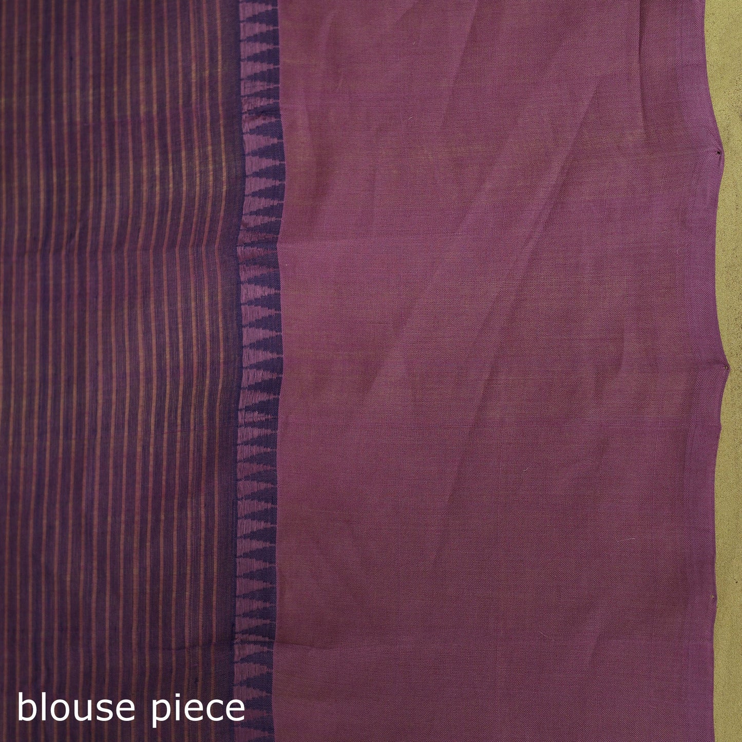 Blue - handloom missing checks cotton thread border