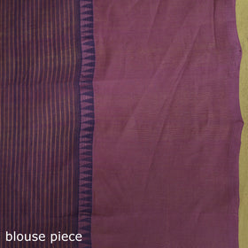 Blue - handloom missing checks cotton thread border