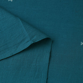 Blue - handloom organic buti kala cotton fabric 01