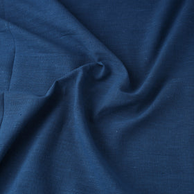 Blue - handloom organic kala cotton fabric 01 - handcrafted