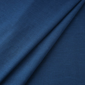 Blue - handloom organic kala cotton fabric 01 - handcrafted