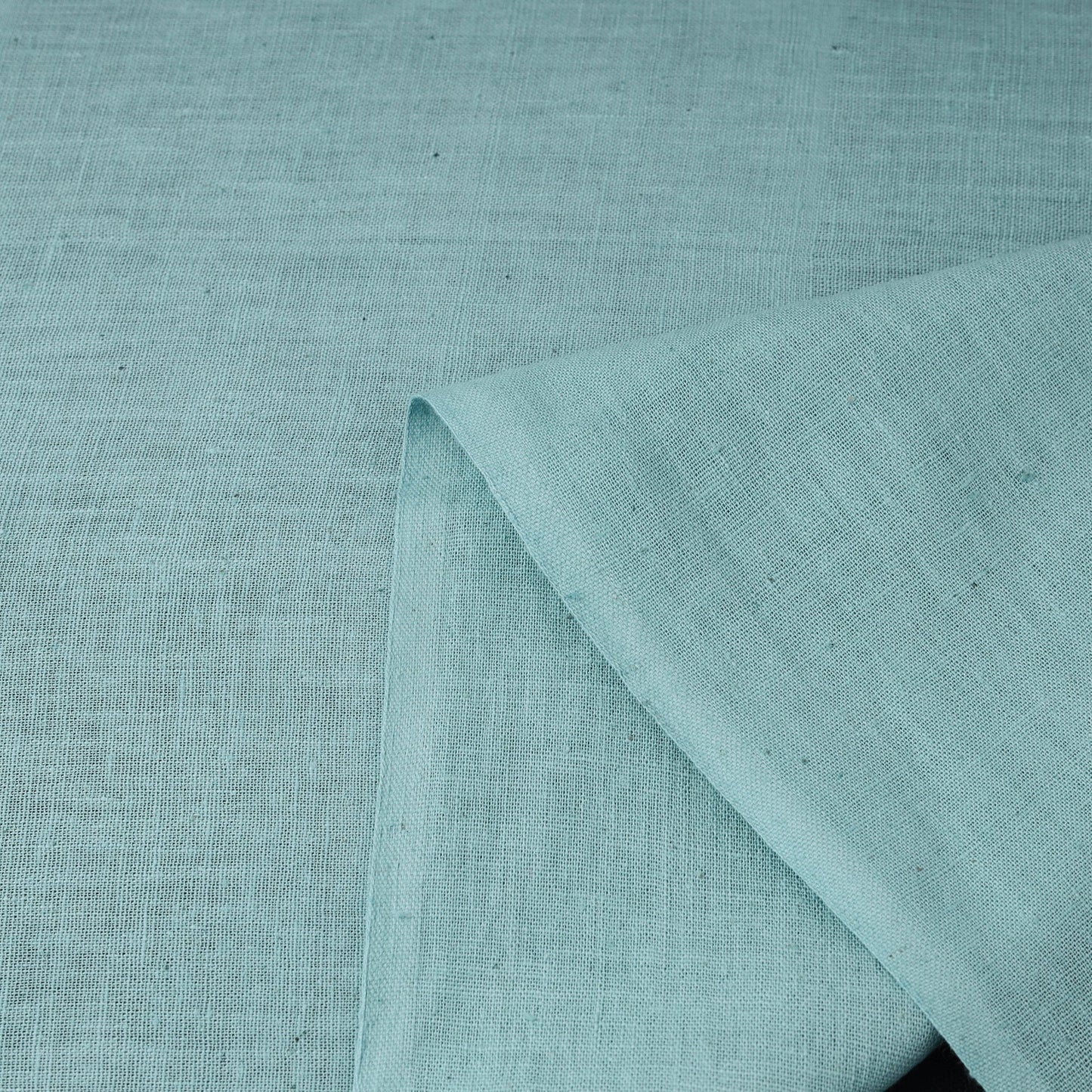 Blue - handloom organic kala cotton fabric 02 - handcrafted