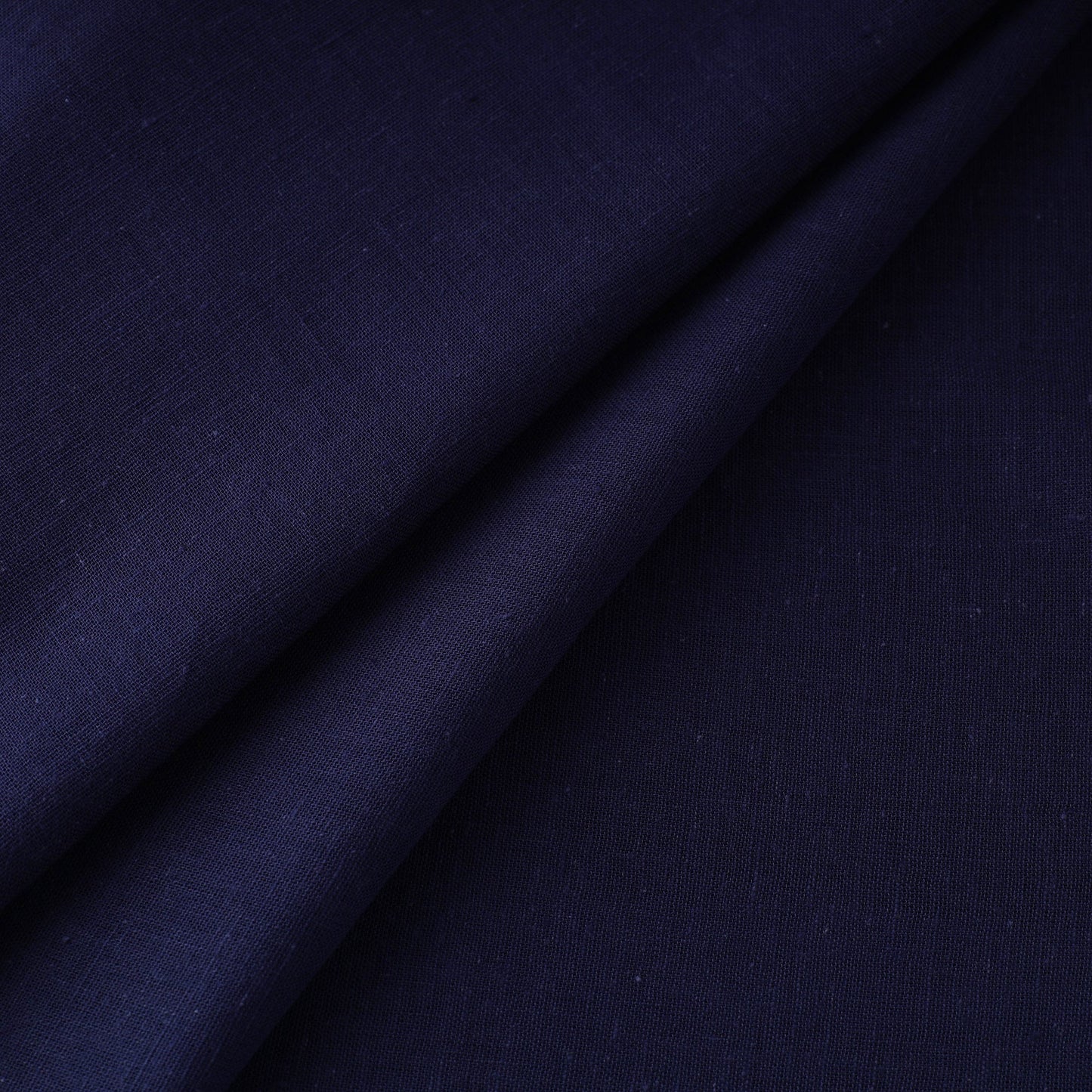 Blue - handloom organic kala cotton fabric 05 - handcrafted