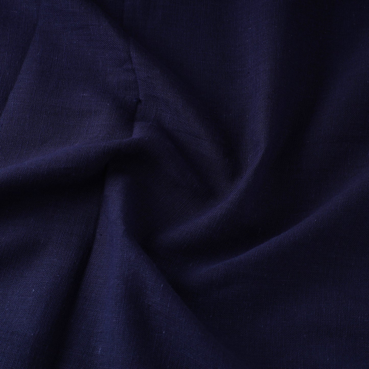 Blue - handloom organic kala cotton fabric 05 - handcrafted