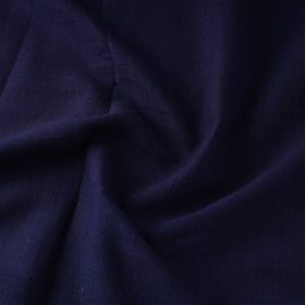 Blue - handloom organic kala cotton fabric 05 - handcrafted