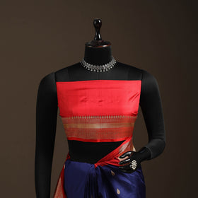 Blue - handloom pure katan silk kaduwa zari buti banarasi