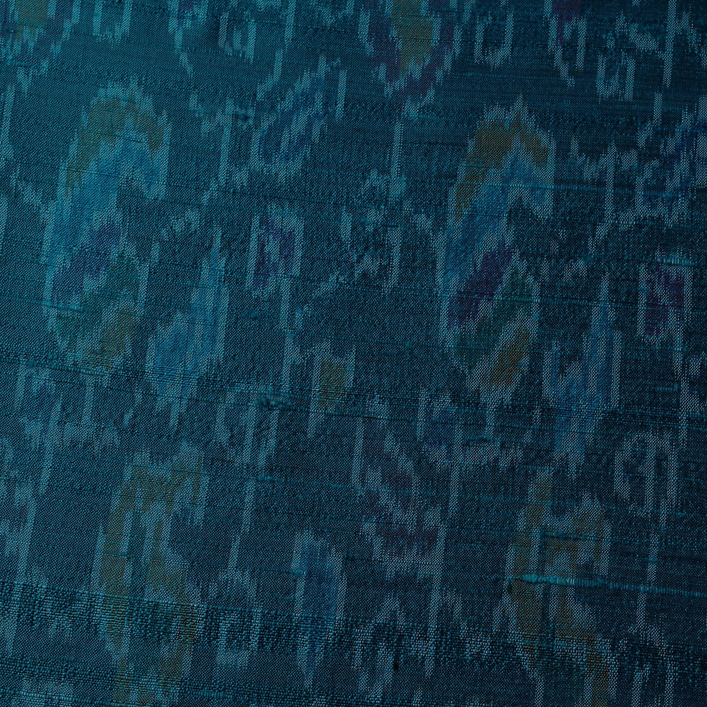 Handloom raw silk pochampally ikat fabric 05 - handcrafted