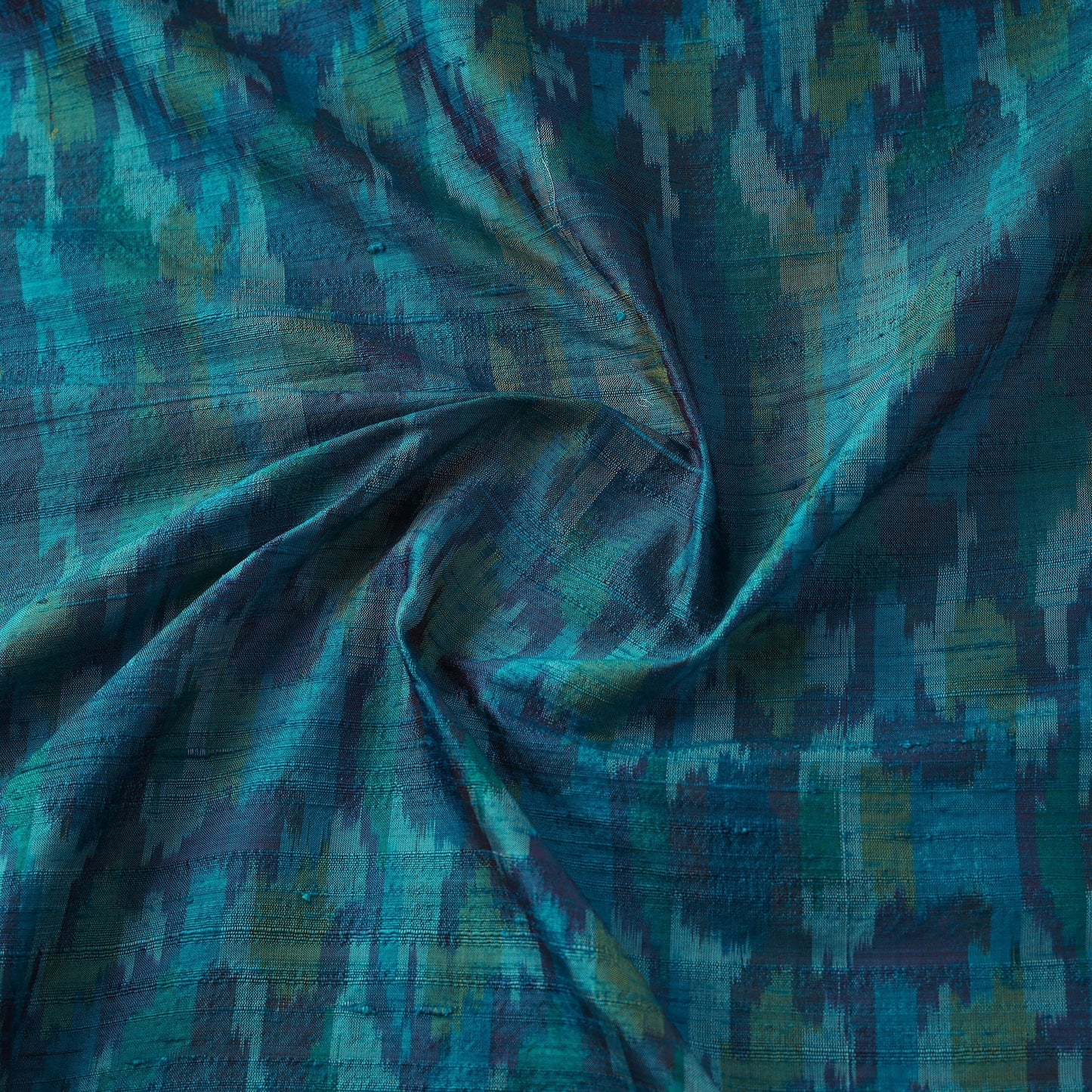 Handloom raw silk pochampally ikat fabric 11 - handcrafted