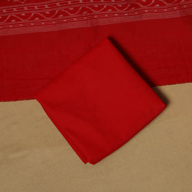 Handloom sambalpuri ikat cotton 3pc unstitched dress