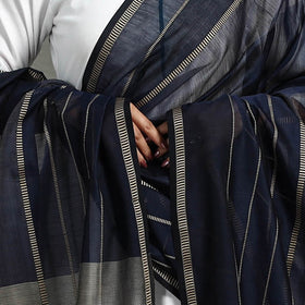 Blue - handloom silk cotton maheshwari dupatta 15