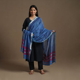 Handloom Silk Cotton Block Print Maheshwari Dupatta