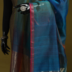 Handloom silk cotton maheshwari dupatta with zari border 17