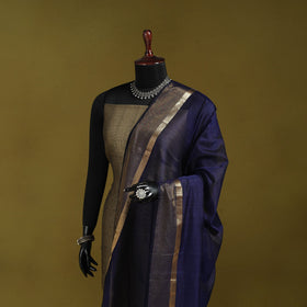 Handloom silk cotton maheshwari dupatta with zari border 31
