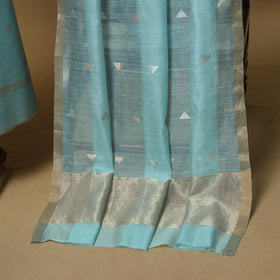 Handloom zari buti chanderi silk 2pc unstitched dress