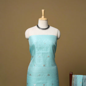 Handloom zari buti chanderi silk 2pc unstitched dress