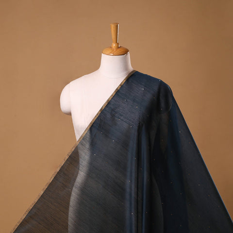 Handloom zari buti chanderi silk fabric 01 - handcrafted