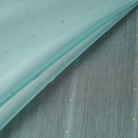 Handloom zari buti chanderi silk fabric 03 - handcrafted