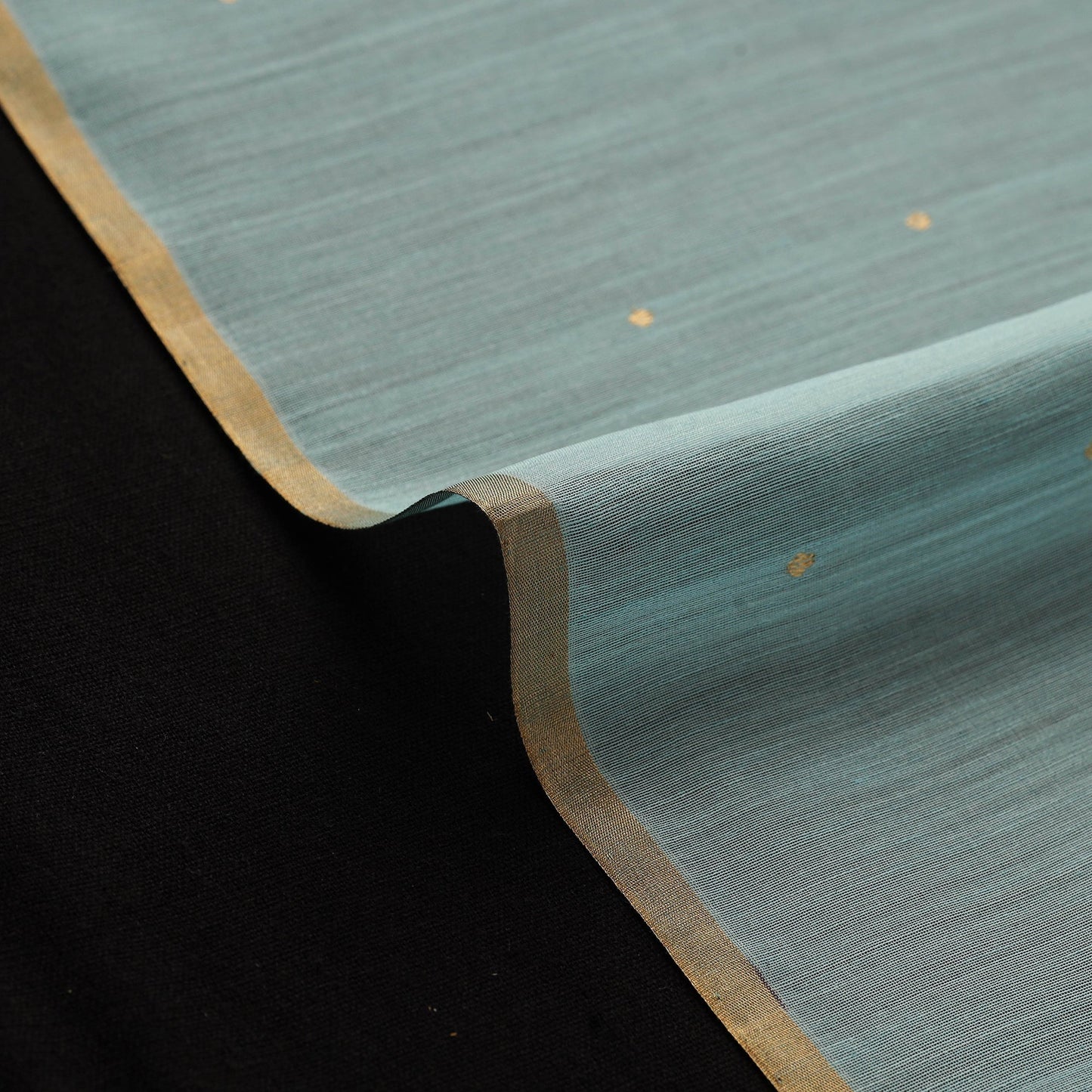 Handloom zari buti chanderi silk fabric 03 - handcrafted