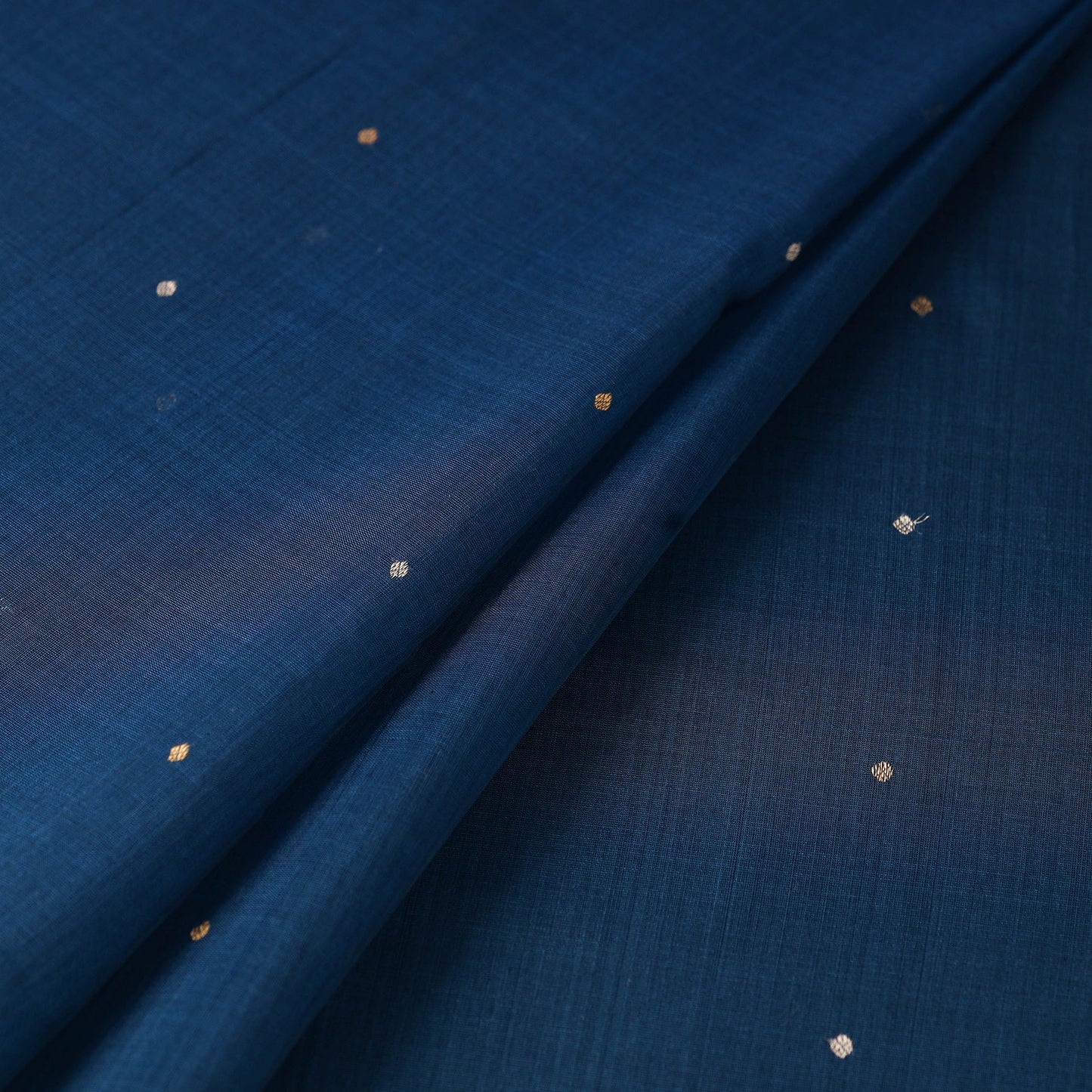 Handloom zari buti chanderi silk fabric 09 - handcrafted