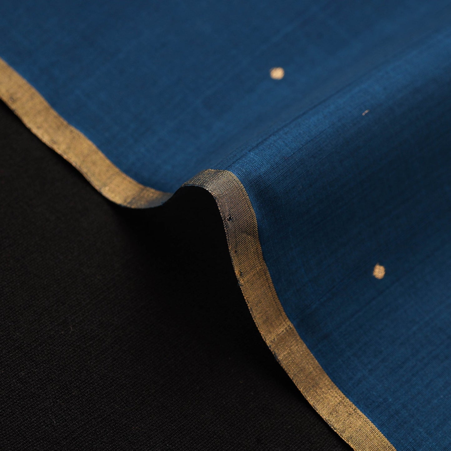 Handloom zari buti chanderi silk fabric 09 - handcrafted