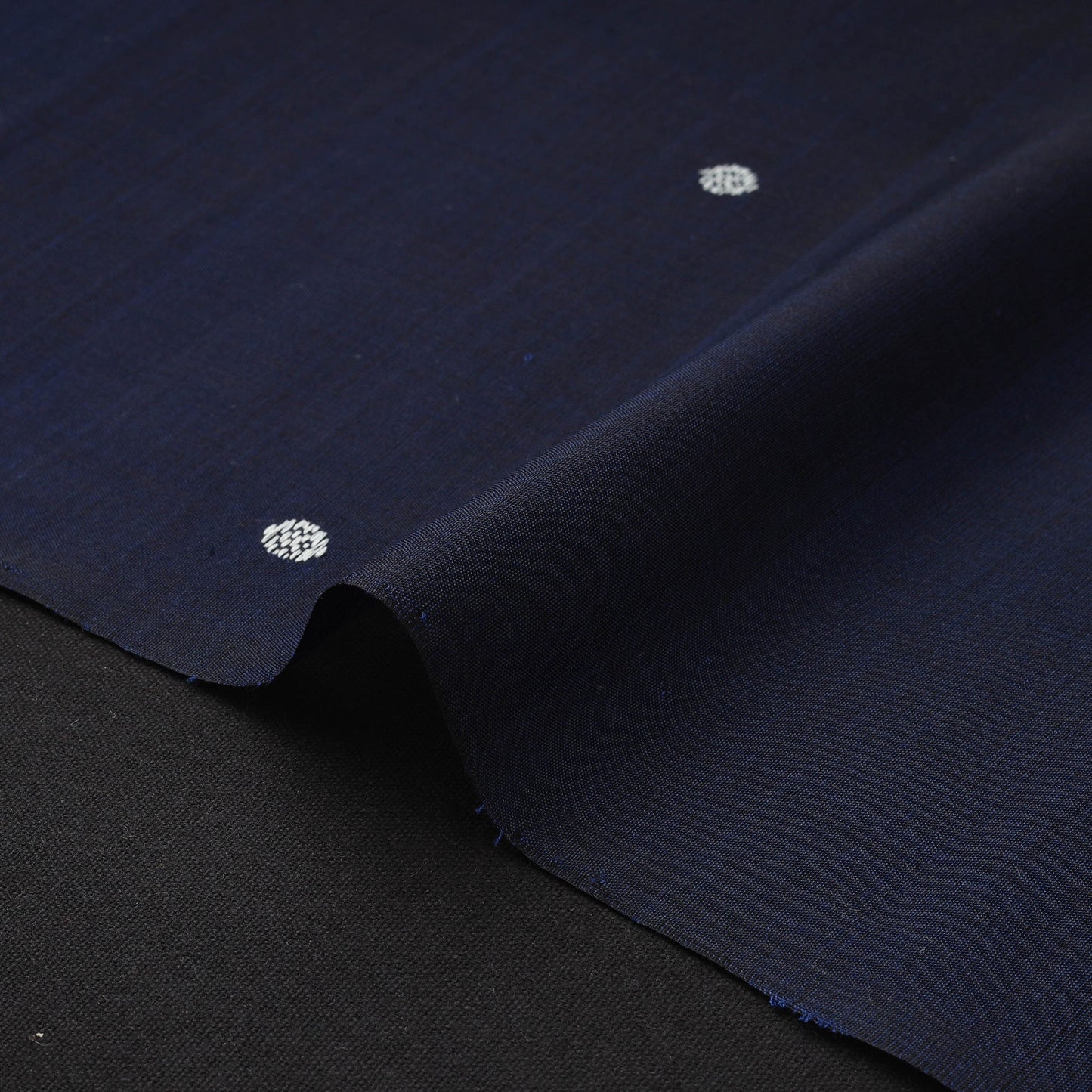 Handloom zari buti mercerised cotton chanderi fabric 10