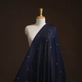 Handloom zari buti mercerised cotton chanderi fabric 10