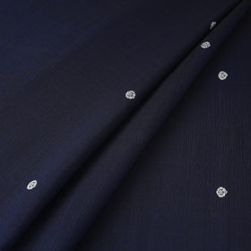 Handloom zari buti mercerised cotton chanderi fabric 10