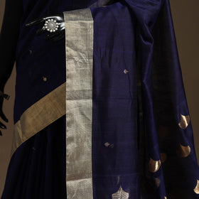 Handloom zari work chanderi silk saree 06 - handcrafted