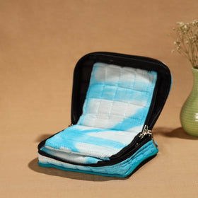 Blue Handmade Cotton Jewelry Bag - 4 Pockets