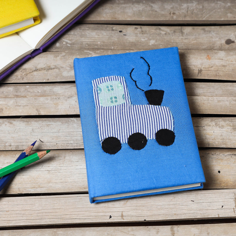  Blue Handmade Applique Work Notebook 
