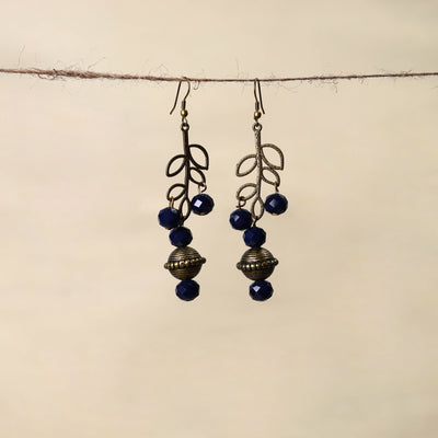 Blue - handmade beaded earrings 165 - handcrafted