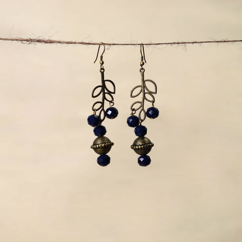 Blue - handmade beaded earrings 165 - handcrafted