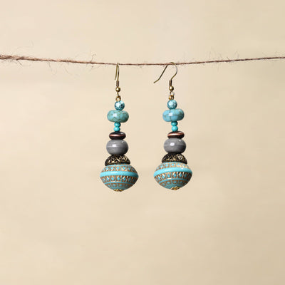 Blue - handmade beaded earrings 25 - handcrafted