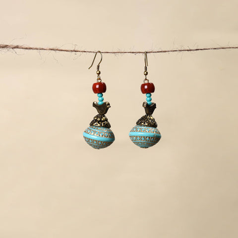 Blue - handmade beaded earrings 26 - handcrafted