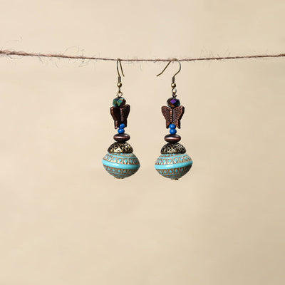 Blue - handmade beaded earrings 27 - handcrafted