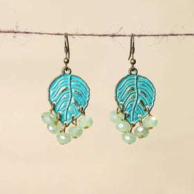 Blue - handmade beaded earrings 53 - handcrafted