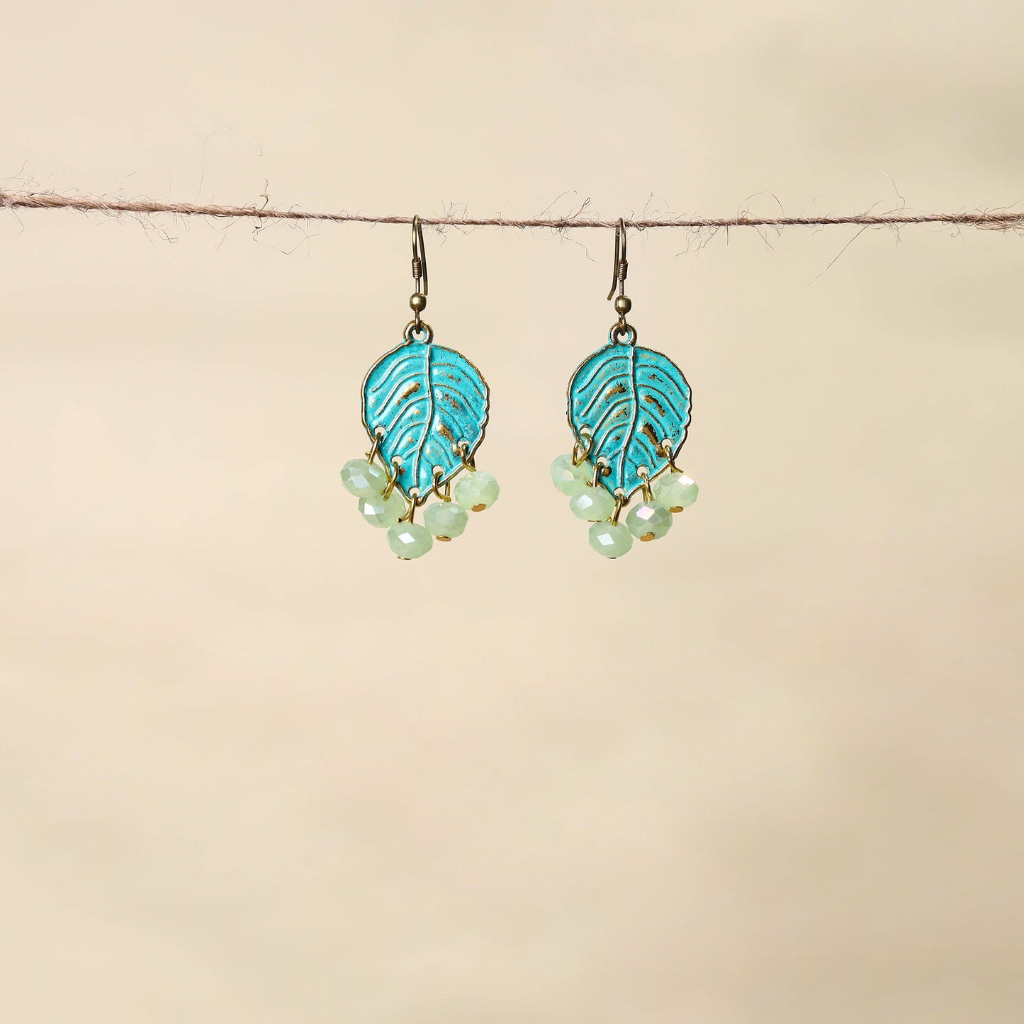 Blue - handmade beaded earrings 53 - handcrafted